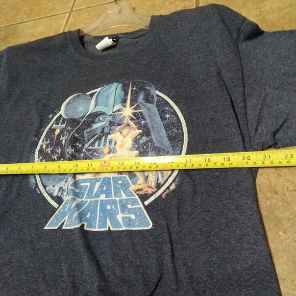 Star Wars Luke Skywalker Graphic - T-Shirt - Gray - Men's Size Large - Picture 4 of 6
